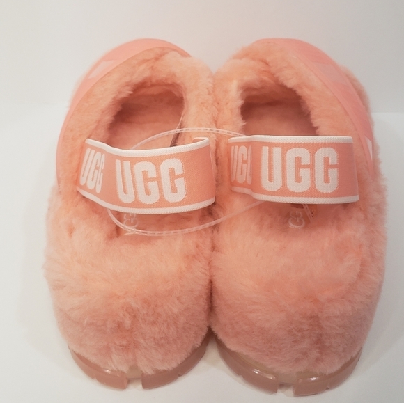 1174- UGG Fluff Yeah Slide Platform Sandals Women’s Size 8 Orange – Never Worn - Picture 9 of 12